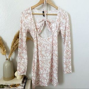 Front tie Bralette mini dress